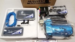 Master KIT-SP420 Airbrush Super Cool Runner Air Compressor 3 Airbrush Kit