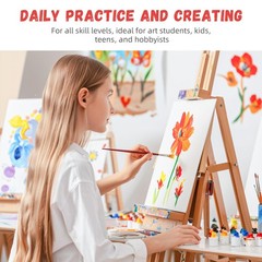 Simetufy 5×7 inch 120 Pack Small Painting Canvas 5″x7″- 120 pack, white
