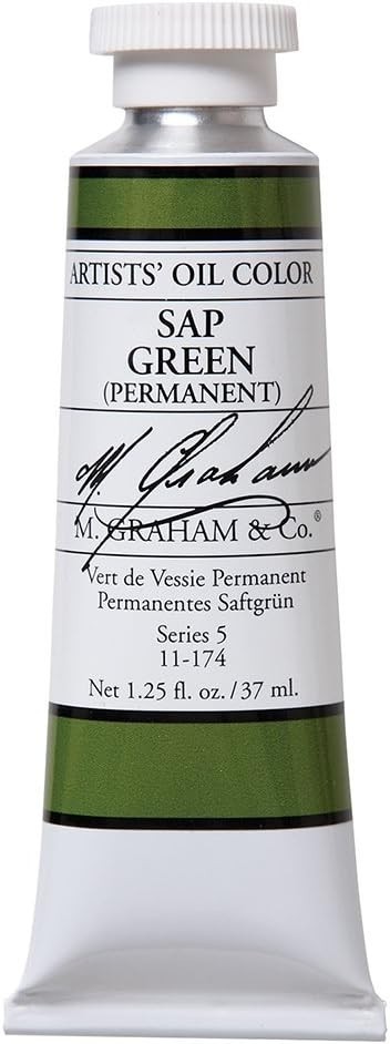 M. Graham Artist Oil Paint Sap Green 37 ml Tube – New + Free Shipping