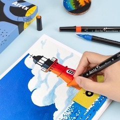 Arrtx Acrylic Pens Paint Markers 32 1 Count (Pack of 32), 32 Anime Colors