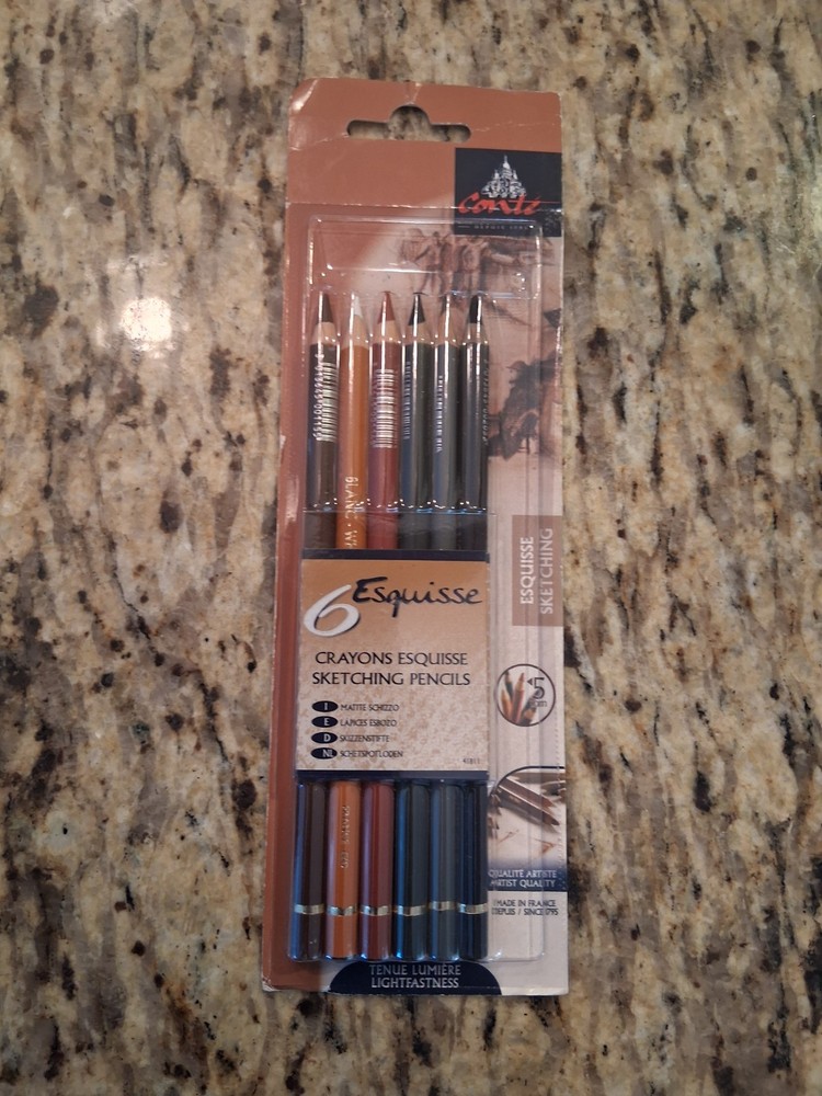 Conte a Paris 6 Assorted Sketching Pencils for Blending and Detail Work