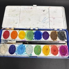 Binney & Smith Peacock Water Colors No. 550 16 Colors Used