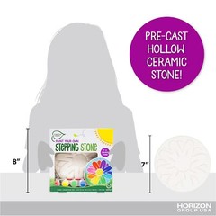 Ready to Paint DIY Flower Garden Stone Art Craft Kit with Acrylic Paints