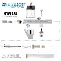 Master Airbrush S68 Multi-Purpose Precision Dual-Action Siphon Feed Airbrush …