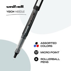 Uniball Roller Grip Pens, 12 Count – Extra Large 12 (Pack of 1), Blue