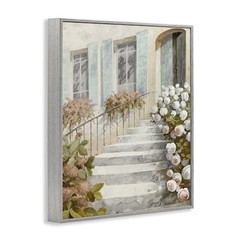 Giclee Art 20″L x 16″W Farmhouse Gray Framed Entry Stairs