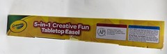 Crayola 5-In-1 Creative Fun Tabletop Easel – 5 Different Drawing Surfaces NIB
