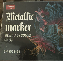 GuangNa Metallic Craftwork Pens Set Of 24