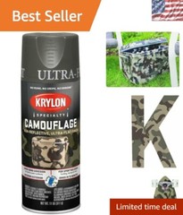 Reflective Olive Camouflage Paint, 11 oz. Ultra Flat for Interior/Exterior Use