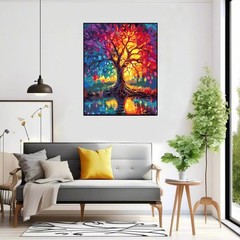 Paint by Numbers Kit for Adults Beginner – Tree of Life Adult Paint-by-Number o