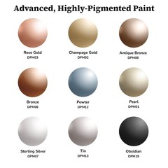 Americana Acrylics Paint Extreme Sheen Metallic Paint Set of 9 Metallic Color…