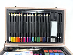 iBayam 150-Piece Deluxe Wooden Storage Box & Art Set for All Ages