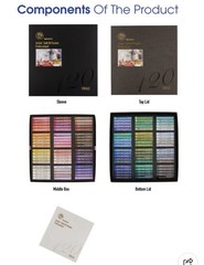 Mungyo Gallery Artist Soft Oil Pastel 120 Colors Professional MOPV-120P Paper