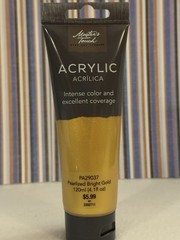 MASTERS TOUCH ACRYLIC PAINT-INTENSE COLORS-4 TUBS 4.1 FL.-7 TUBES-0.74 FL.OZ NEW