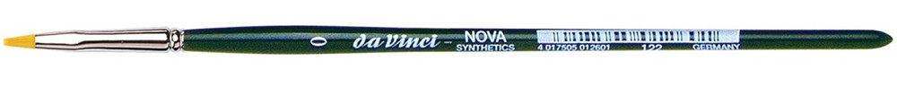 Da Vinci NOVA Series 122, hobby brush flat, finest golden synthetic fibre, Size0