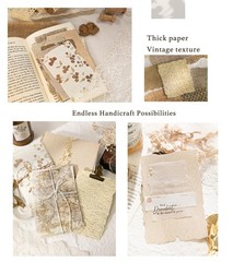 168Pcs Textured Scrapbook Paper Kit – Embossed Rice Decoupage Multicolor