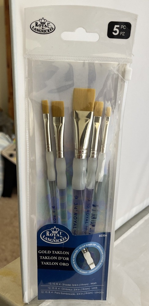 SG-304 5 Piece Flat Brush Set Royal & Langnickel
