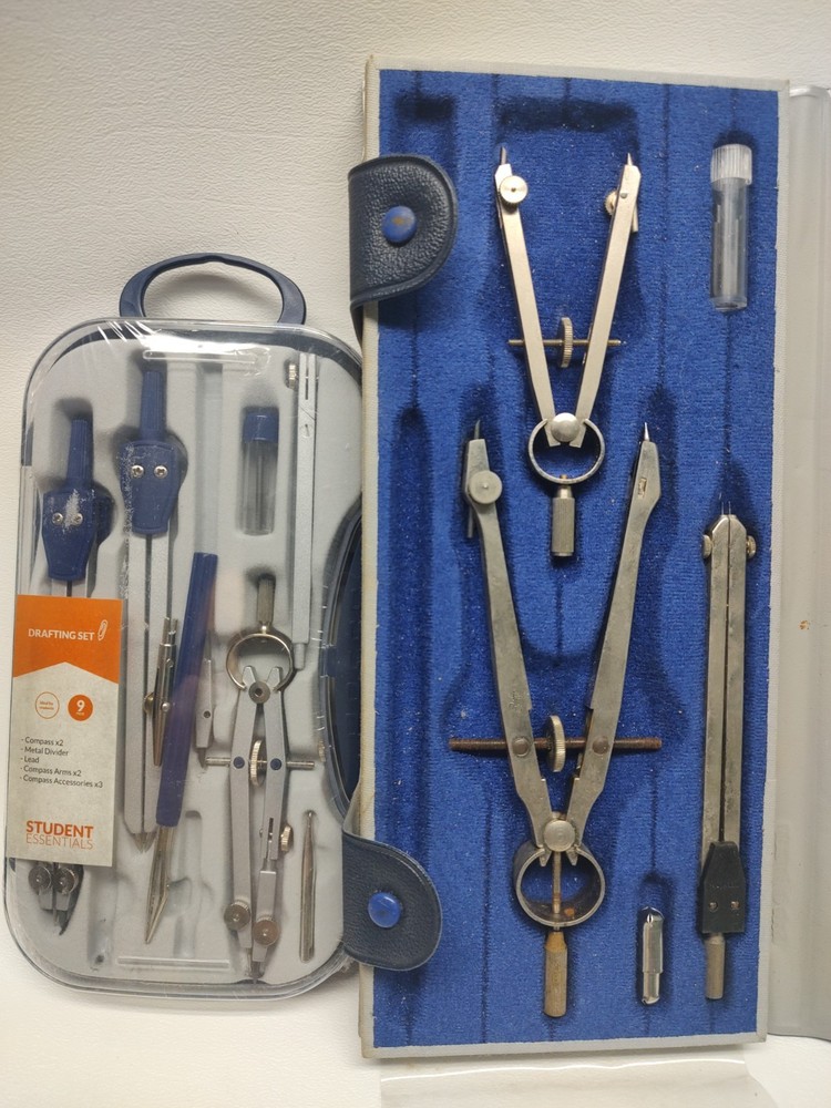 2 Drawing Drafting Sets Tools Alvin & other 1 new unopened