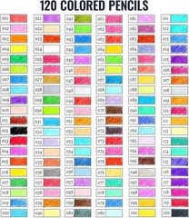 120 Pack Colored Pencils for Adult Coloring Books, Soft Core Oil Based – NEW