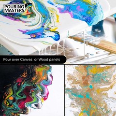 Pouring Masters Dark Brown Bark Metallic Pearl 8oz Water-Based Acrylic Paint