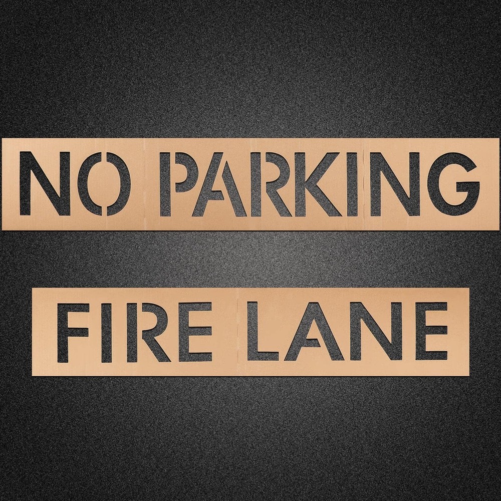 Tinlade 4″ Letter No Parking Fire Lane 4 Inch Height, as picture shown
