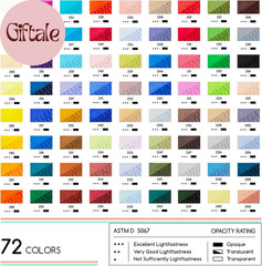 Soft Oil Pastels Set: 72 Vibrant Colors Oil Pastels for Artists Beginners Adults