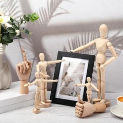 6Pack Artist Wooden Mannequin,4.5/5.5/8/12Inch Drawing Figure Model Wooden2509