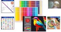 Multicolor 72 Count Soft Core Pencils – Ideal for Sketching, Drawing & Doodling