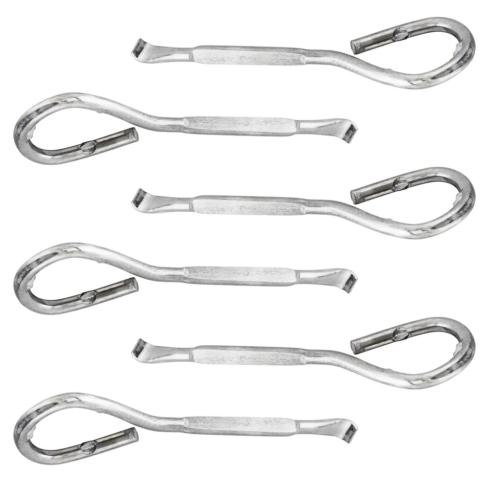 TCP Global Metal Paint Can Bucket Bottle Lid Opener Tool – Sturdy Silver
