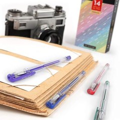 Arteza Metallic Gel Ink Pens – Set of 14