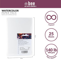 Bee Paper 6″ X 9″ Watercolor Paper Pack, 140Lb, 50 Sheets