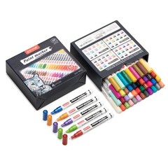 ZEYAR Oil-Based Paint Markers, Expert of Rock 16 Count (Pack 3), 48 colors