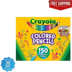 Crayola Colored Pencil Set, Colors of the World, 150 Ct, Back to School Supplies