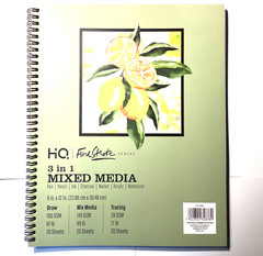 HQ Spiral Artist Mixed Media Sketch Book- 12×9-FAST SHIPPING!!!