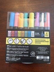 Uni-Posca Paint Marker – Soft Colors – Set of 8 – PC-3M – Read