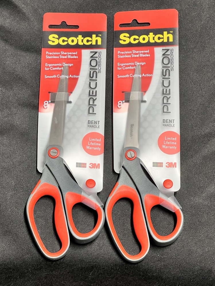 Scotch 8″ Precision Scissors, Great for Everyday Use (1448) Pack Of 2