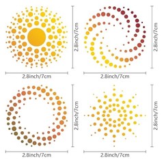 Dots Spiral Stencil Mandala Dot Circular Geometric Stencils Stainless Round
