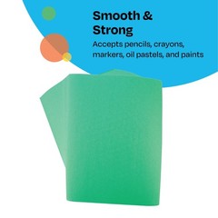 Construction Paper, 9 x 12 Inches, Assorted Colors, 500 Sheets