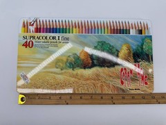 Vintage Caran d’Ache Supracolor I Fine 40 Water Soluble Pencil Set Swiss