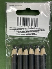 General’s White Pastel Chalk Pencils 2 pk & Black Charcoal Pencils 6 pk NOS