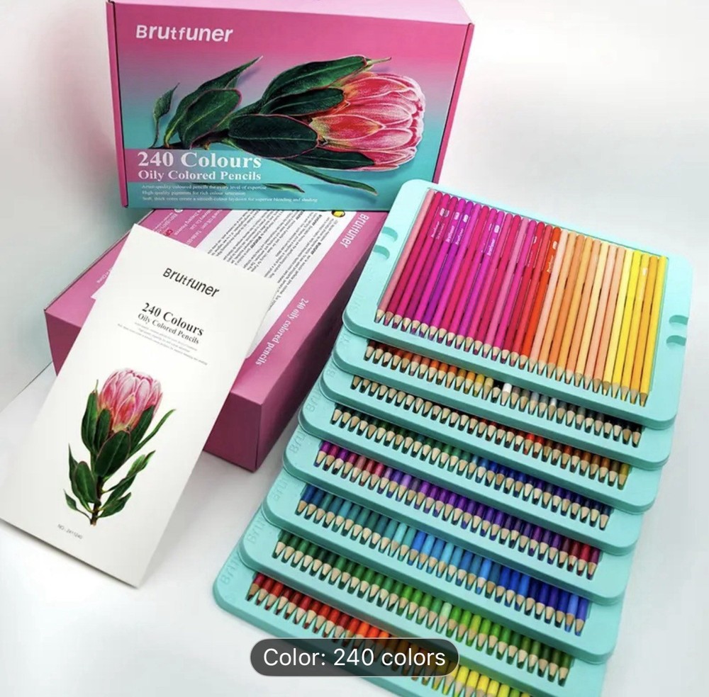 240 Brutfuner Oil Based Color Pencils NEW Shipping Included