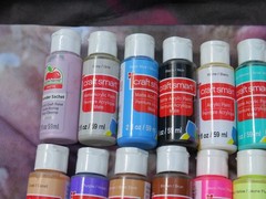 Assorted Craft Smart, FolkArt Acrylic Paint Multicolor 37 ct.Lot NEW SEALED