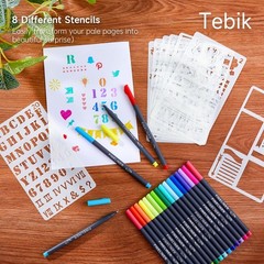 Tebik 108 Pack Planner Colored Pens, 100 Assorted 108 Piece Set, 100 Colors
