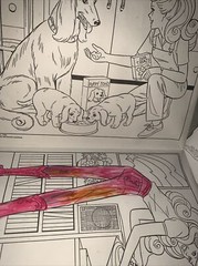 1983 Barbie Color By Number, 8 picture 2 posters, Whitman, One Picture Used