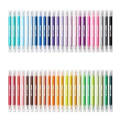48ct Dual-Tip Brush Marker Set in Plastic Case – Mondo Llama™