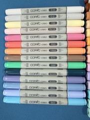 Lot of 28 Copic Sketch & Ciao Markers Assorted Colors Double Tip 14 Each