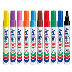 Artline 90 Permanent Marker Pen Bullet Tip High Performance – Choose Color Qty