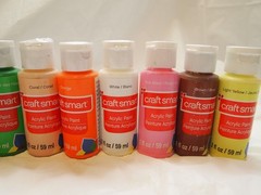14pc Craft Smart Acrylic Paint Set 2 Fl Oz Basic Primary Colors