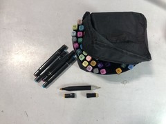 TouchHero 80pcs Marker Set Dual Tip Fine Broad Alcohol Art Craft Drawing Case