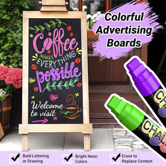 Window Markers for Cars Washable 15mm Jumbo Liquid Chalk Pens for Art Wedding S